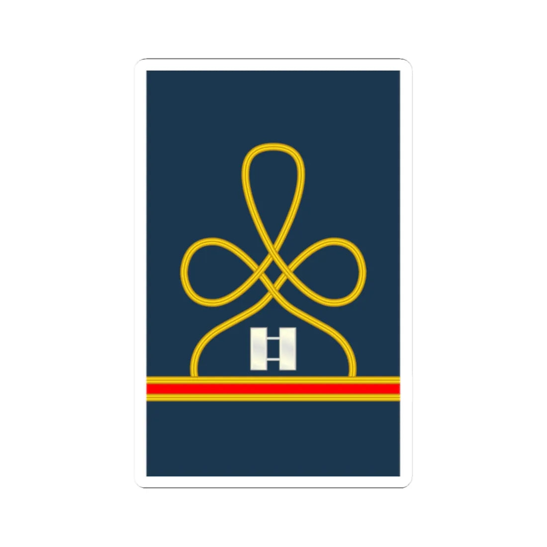 08 US Army Mess Uniform CPT (United States) (Military Rank) STICKER Vinyl Kiss-Cut Decal 2 Inch White - The Sticker Space