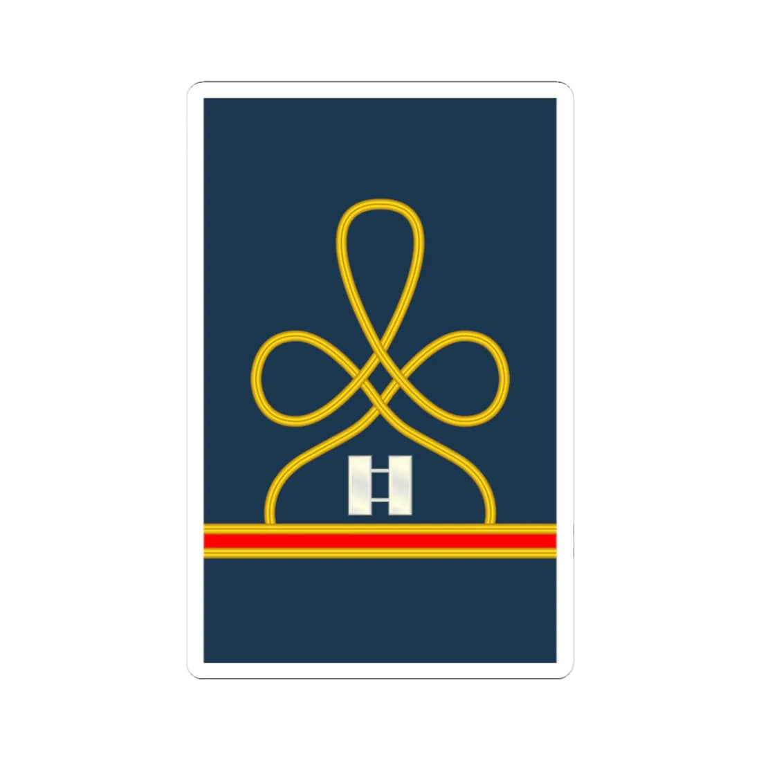 08 US Army Mess Uniform CPT (United States) (Military Rank) STICKER Vinyl Kiss-Cut Decal 3 Inch White - The Sticker Space