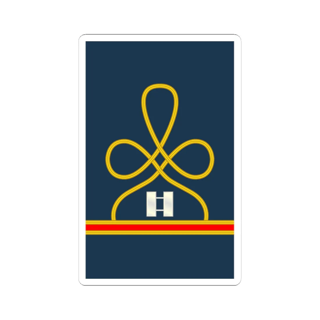 08 US Army Mess Uniform CPT (United States) (Military Rank) STICKER Vinyl Kiss-Cut Decal 4 Inch White - The Sticker Space