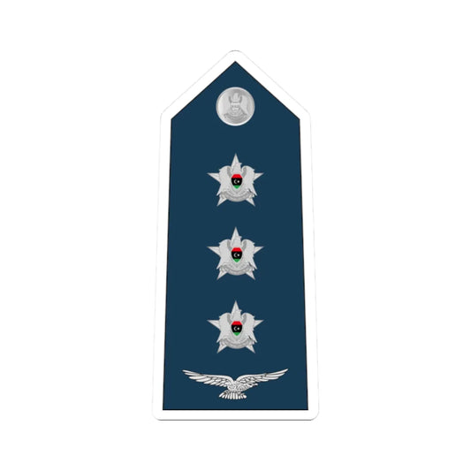 08.Libyan Air Force CPT (Libya) (Military Rank) STICKER Vinyl Kiss-Cut Decal 2 Inch White - The Sticker Space