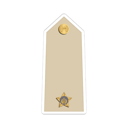 08.RAFO 2LT (Oman) (Military Rank) STICKER Vinyl Kiss-Cut Decal 6 Inch White - The Sticker Space