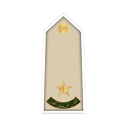 08.RAO 2LT (Oman) (Military Rank) STICKER Vinyl Kiss-Cut Decal 4 Inch White - The Sticker Space