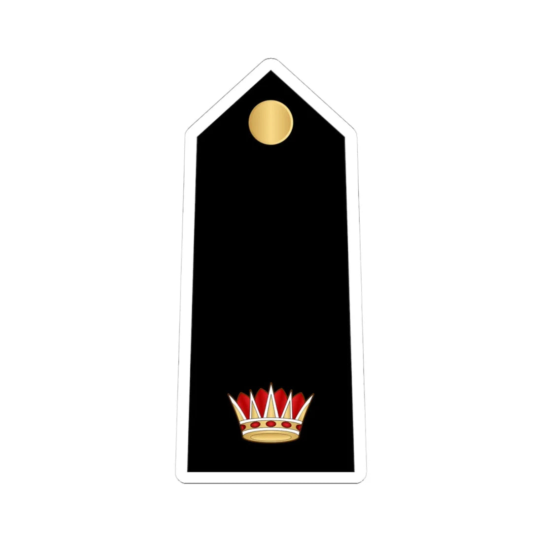 08.RBNF MAJ (Bahrain) (Military Rank) STICKER Vinyl Kiss-Cut Decal 4 Inch White - The Sticker Space