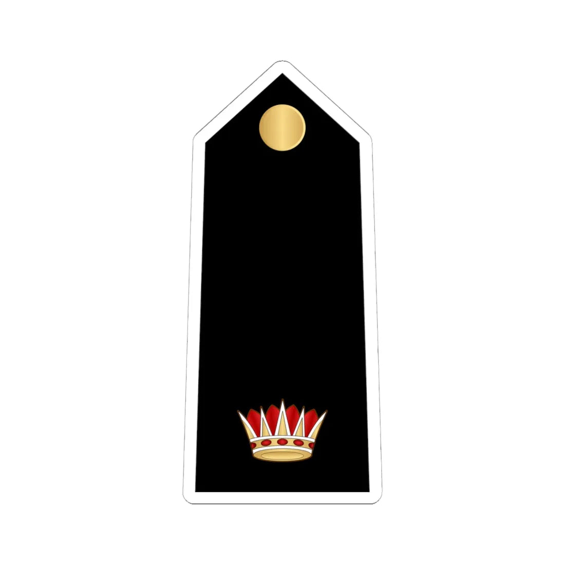 08.RBNF MAJ (Bahrain) (Military Rank) STICKER Vinyl Kiss-Cut Decal 6 Inch White - The Sticker Space