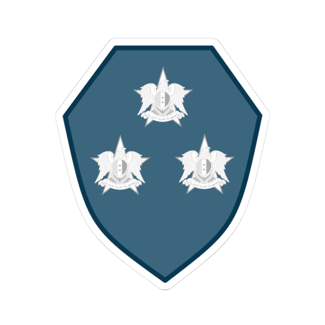 08.Syrian Air Force WO1 (Syria) (Military Rank) STICKER Vinyl Kiss-Cut Decal 3 Inch White - The Sticker Space