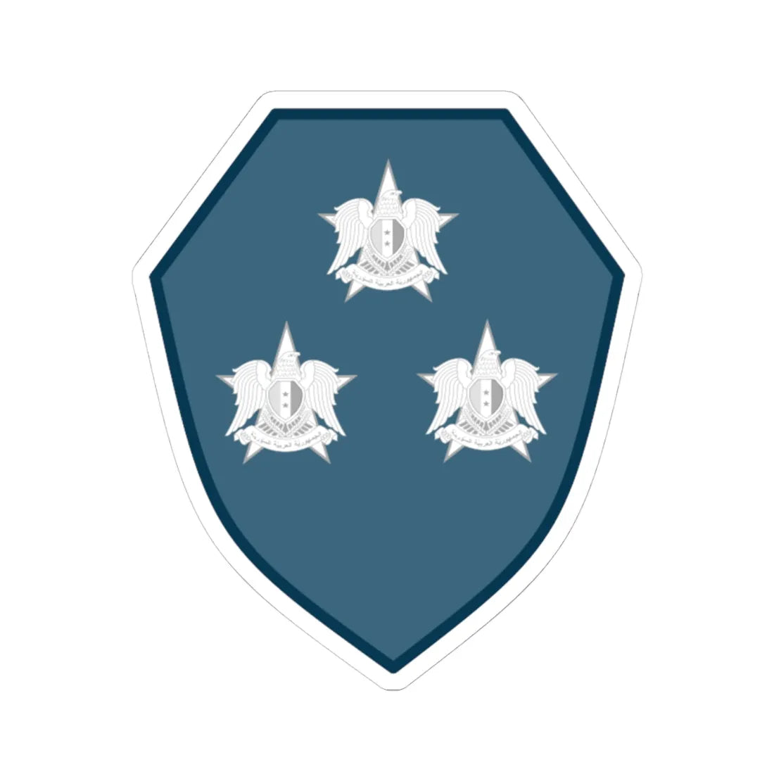 08.Syrian Air Force WO1 (Syria) (Military Rank) STICKER Vinyl Kiss-Cut Decal 4 Inch White - The Sticker Space