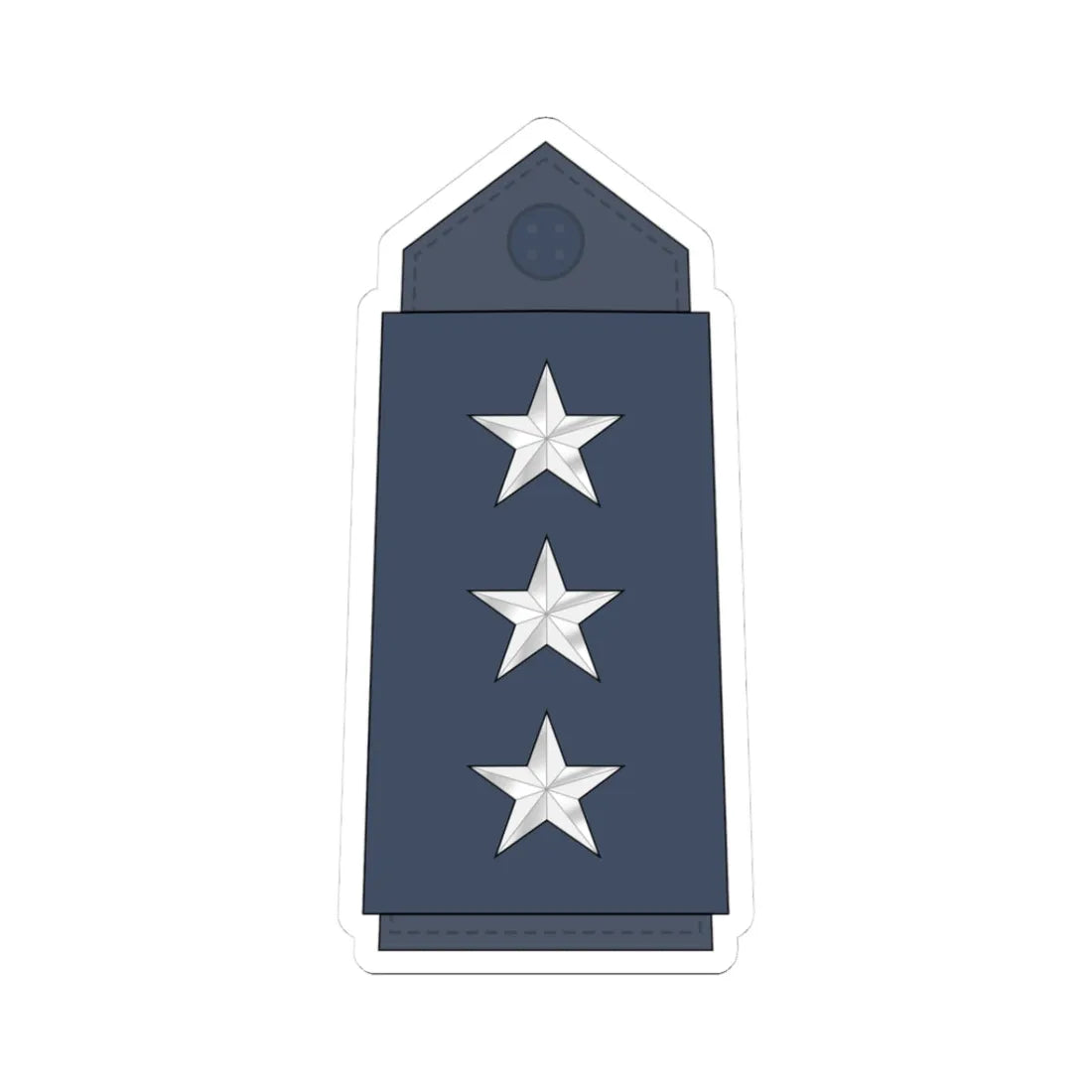 08.YAF CAPT (Yemen) (Military Rank) STICKER Vinyl Kiss-Cut Decal 3 Inch White - The Sticker Space