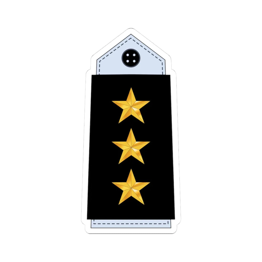 08.YN LT (Yemen) (Military Rank) STICKER Vinyl Kiss-Cut Decal 3 Inch White - The Sticker Space
