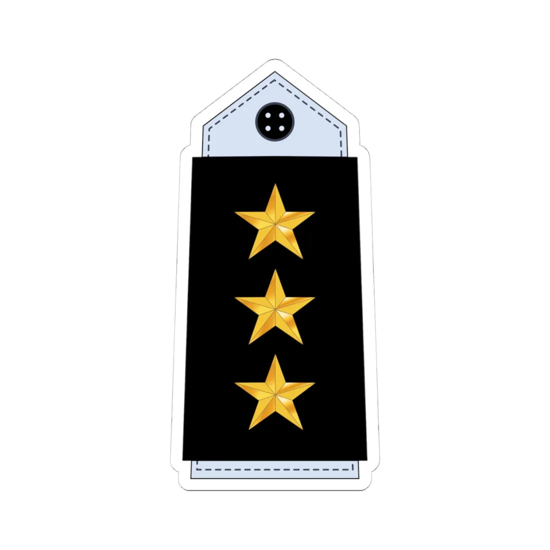08.YN LT (Yemen) (Military Rank) STICKER Vinyl Kiss-Cut Decal 4 Inch White - The Sticker Space