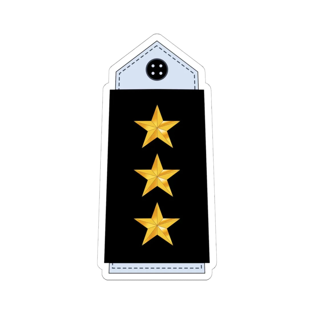 08.YN LT (Yemen) (Military Rank) STICKER Vinyl Kiss-Cut Decal 6 Inch White - The Sticker Space