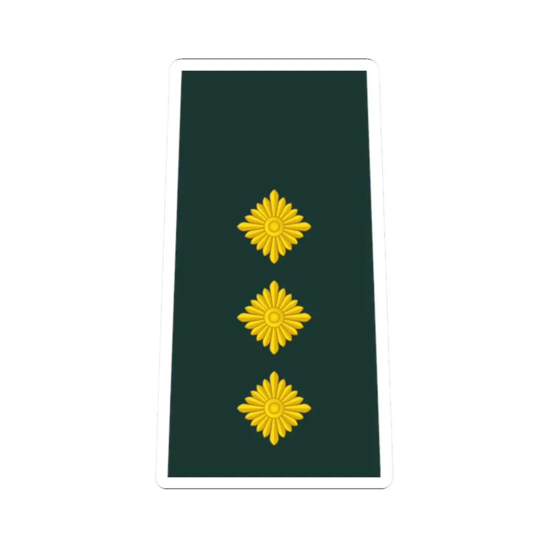 09 Ghana Army CPT (Ghana) (Military Rank) STICKER Vinyl Kiss-Cut Decal 2 Inch White - The Sticker Space