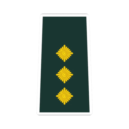 09 Ghana Army CPT (Ghana) (Military Rank) STICKER Vinyl Kiss-Cut Decal 2 Inch White - The Sticker Space