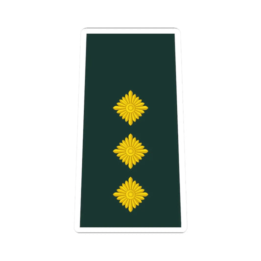 09 Ghana Army CPT (Ghana) (Military Rank) STICKER Vinyl Kiss-Cut Decal 2 Inch White - The Sticker Space