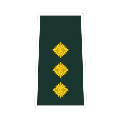 09 Ghana Army CPT (Ghana) (Military Rank) STICKER Vinyl Kiss-Cut Decal 3 Inch White - The Sticker Space