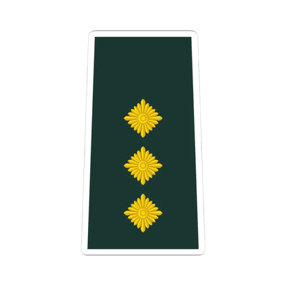 09 Ghana Army CPT (Ghana) (Military Rank) STICKER Vinyl Kiss-Cut Decal 4 Inch White - The Sticker Space