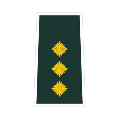 09 Ghana Army CPT (Ghana) (Military Rank) STICKER Vinyl Kiss-Cut Decal 6 Inch White - The Sticker Space