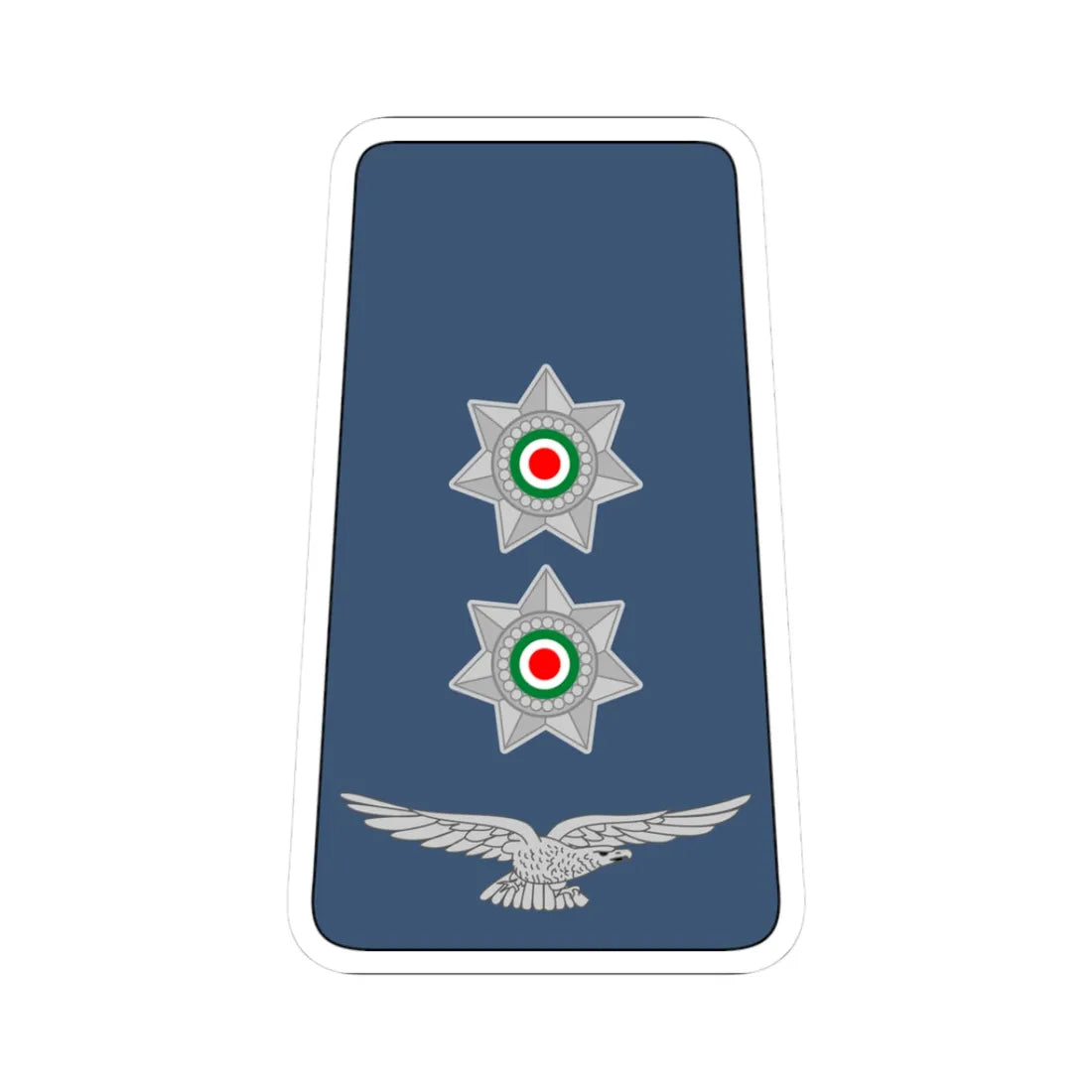 09. JAF 1LT (Jordan) (Military Rank) STICKER Vinyl Kiss-Cut Decal 3 Inch White - The Sticker Space