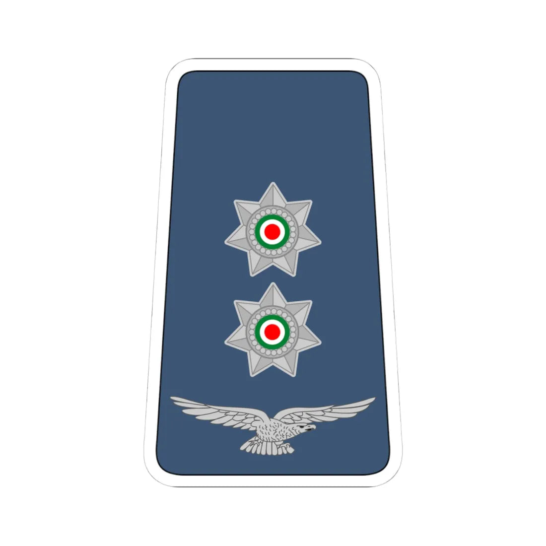 09. JAF 1LT (Jordan) (Military Rank) STICKER Vinyl Kiss-Cut Decal 4 Inch White - The Sticker Space