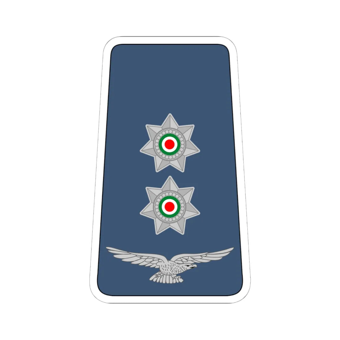 09. JAF 1LT (Jordan) (Military Rank) STICKER Vinyl Kiss-Cut Decal 6 Inch White - The Sticker Space