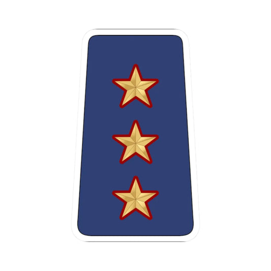 09. KAF CAPT (Kuwait) (Military Rank) STICKER Vinyl Kiss-Cut Decal 2 Inch White - The Sticker Space