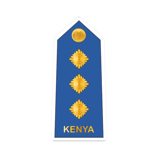 09. Kenyan Air Force CAPT (Kenya) (Military Rank) STICKER Vinyl Kiss-Cut Decal 2 Inch White - The Sticker Space