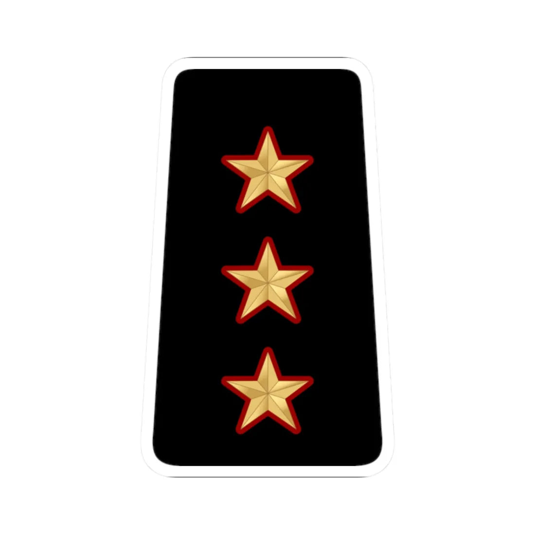 09. KNF CAPT (Kuwait) (Military Rank) STICKER Vinyl Kiss-Cut Decal 2 Inch White - The Sticker Space