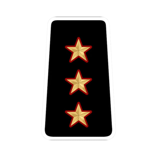 09. KNF CAPT (Kuwait) (Military Rank) STICKER Vinyl Kiss-Cut Decal 2 Inch White - The Sticker Space