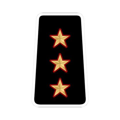 09. KNF CAPT (Kuwait) (Military Rank) STICKER Vinyl Kiss-Cut Decal 3 Inch White - The Sticker Space