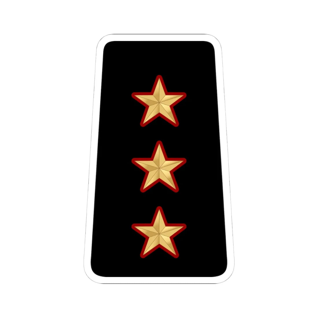 09. KNF CAPT (Kuwait) (Military Rank) STICKER Vinyl Kiss-Cut Decal 4 Inch White - The Sticker Space