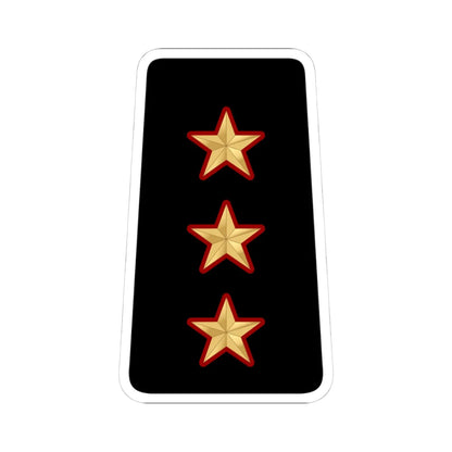 09. KNF CAPT (Kuwait) (Military Rank) STICKER Vinyl Kiss-Cut Decal 4 Inch White - The Sticker Space