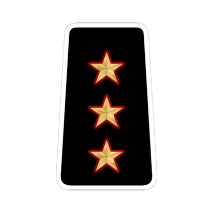 09. KNF CAPT (Kuwait) (Military Rank) STICKER Vinyl Kiss-Cut Decal 6 Inch White - The Sticker Space