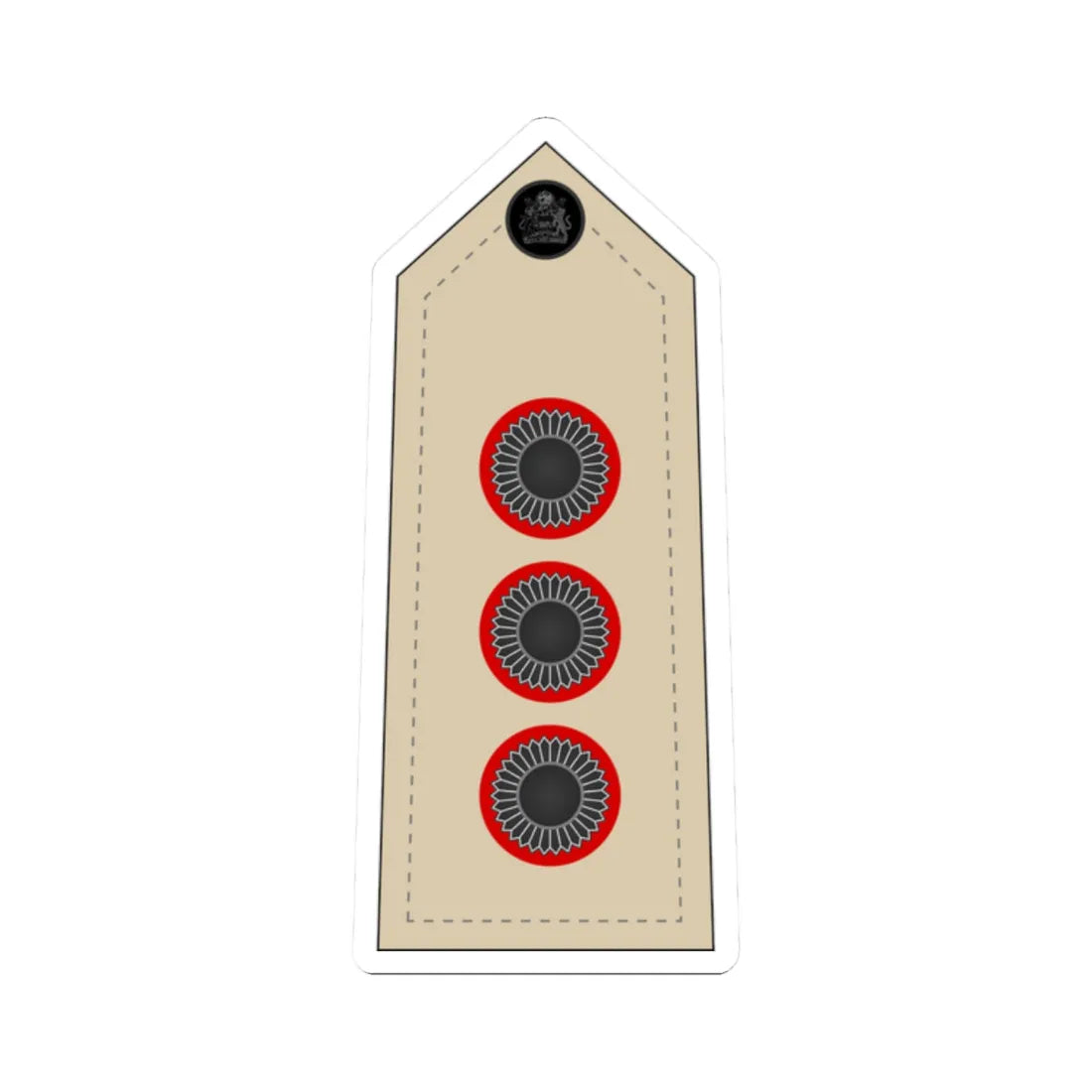 09. Malawi Army   CAPT (Malawi) (Military Rank) STICKER Vinyl Kiss-Cut Decal 2 Inch White - The Sticker Space