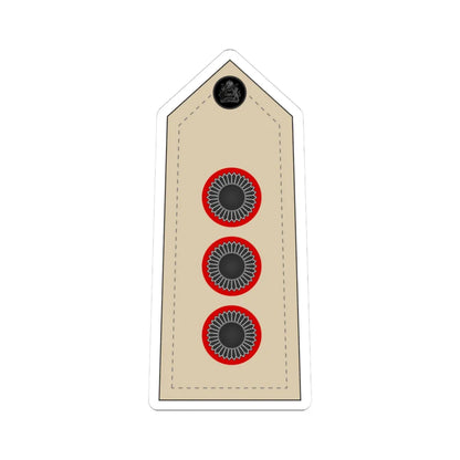 09. Malawi Army   CAPT (Malawi) (Military Rank) STICKER Vinyl Kiss-Cut Decal 3 Inch White - The Sticker Space