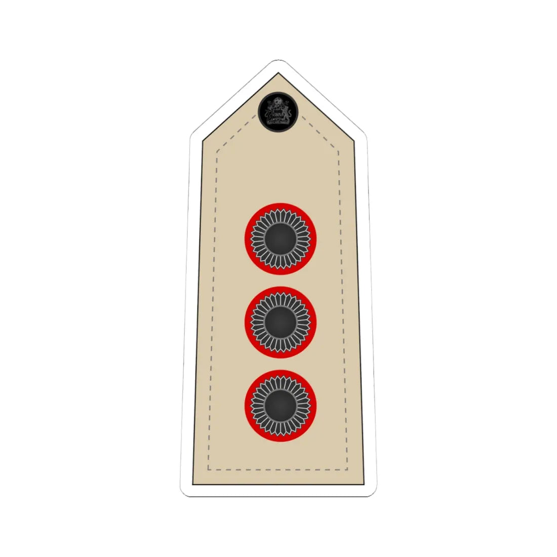 09. Malawi Army   CAPT (Malawi) (Military Rank) STICKER Vinyl Kiss-Cut Decal 4 Inch White - The Sticker Space