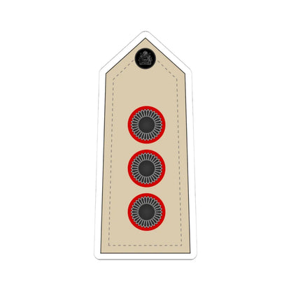 09. Malawi Army   CAPT (Malawi) (Military Rank) STICKER Vinyl Kiss-Cut Decal 4 Inch White - The Sticker Space