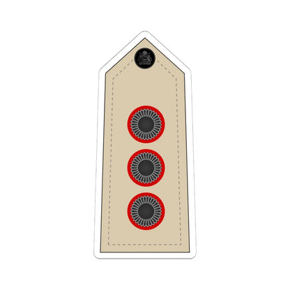 09. Malawi Army   CAPT (Malawi) (Military Rank) STICKER Vinyl Kiss-Cut Decal 6 Inch White - The Sticker Space