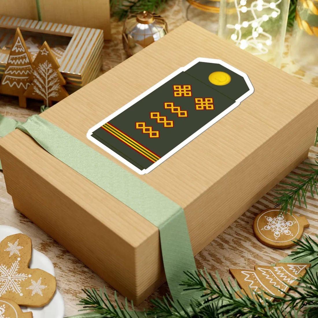 09 Mongolian Army SSG (Mongolia) (Military Rank) STICKER Vinyl Kiss-Cut Decal - The Sticker Space