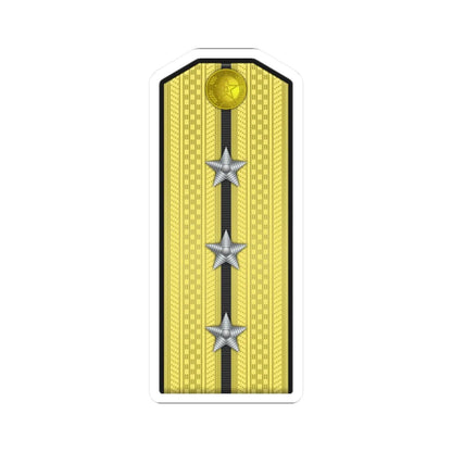 09 PLA Navy Hǎijūn shàngwèi Type 55 (China) (Military Rank) STICKER Vinyl Kiss-Cut Decal 2 Inch White - The Sticker Space