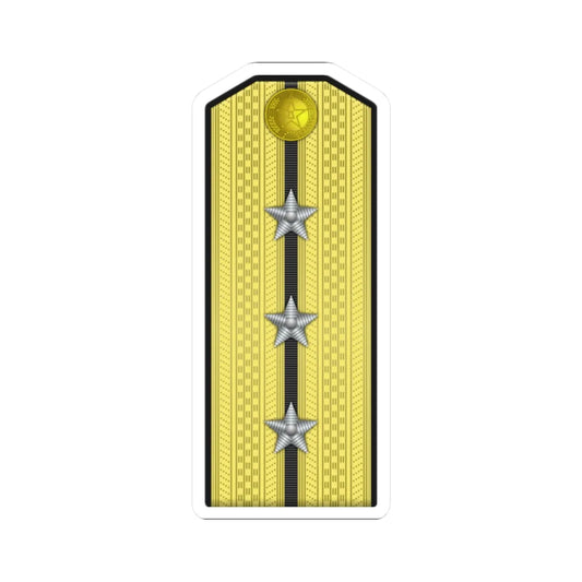 09 PLA Navy Hǎijūn shàngwèi Type 55 (China) (Military Rank) STICKER Vinyl Kiss-Cut Decal 2 Inch White - The Sticker Space