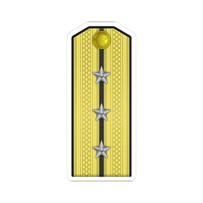 09 PLA Navy Hǎijūn shàngwèi Type 55 (China) (Military Rank) STICKER Vinyl Kiss-Cut Decal 3 Inch White - The Sticker Space