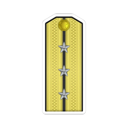 09 PLA Navy Hǎijūn shàngwèi Type 55 (China) (Military Rank) STICKER Vinyl Kiss-Cut Decal 4 Inch White - The Sticker Space