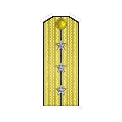 09 PLA Navy Hǎijūn shàngwèi Type 55 (China) (Military Rank) STICKER Vinyl Kiss-Cut Decal 6 Inch White - The Sticker Space