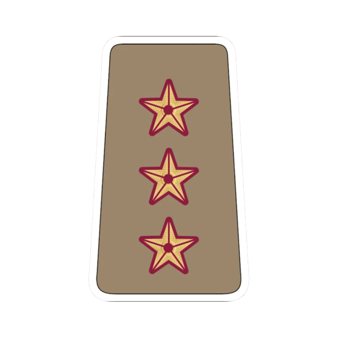 09. QELF CAPT (Qatar) (Military Rank) STICKER Vinyl Kiss-Cut Decal 2 Inch White - The Sticker Space