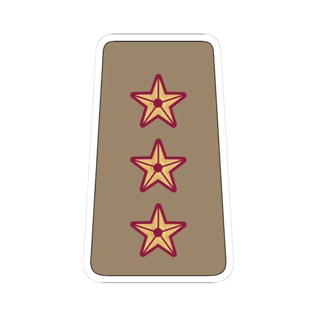 09. QELF CAPT (Qatar) (Military Rank) STICKER Vinyl Kiss-Cut Decal 3 Inch White - The Sticker Space