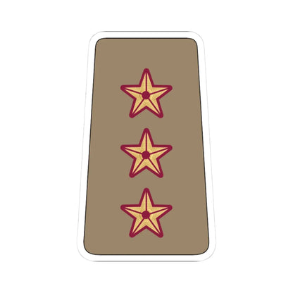 09. QELF CAPT (Qatar) (Military Rank) STICKER Vinyl Kiss-Cut Decal 3 Inch White - The Sticker Space