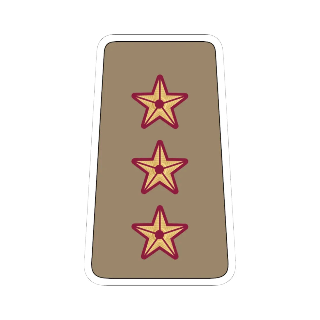 09. QELF CAPT (Qatar) (Military Rank) STICKER Vinyl Kiss-Cut Decal 4 Inch White - The Sticker Space