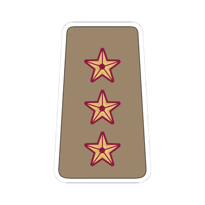 09. QELF CAPT (Qatar) (Military Rank) STICKER Vinyl Kiss-Cut Decal 4 Inch White - The Sticker Space