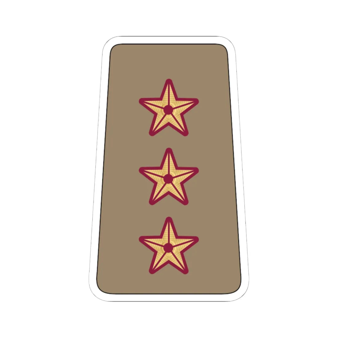09. QELF CAPT (Qatar) (Military Rank) STICKER Vinyl Kiss-Cut Decal 6 Inch White - The Sticker Space