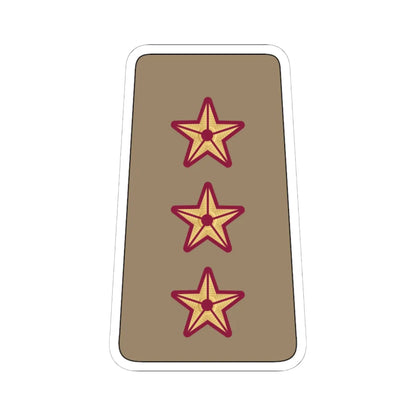 09. QELF CAPT (Qatar) (Military Rank) STICKER Vinyl Kiss-Cut Decal 6 Inch White - The Sticker Space
