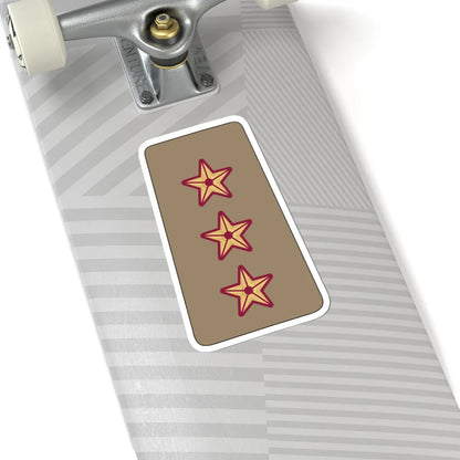 09. QELF CAPT (Qatar) (Military Rank) STICKER Vinyl Kiss-Cut Decal - The Sticker Space